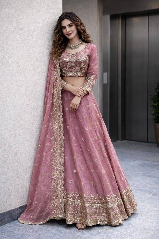 NEW Launching Designer SSC 703 Silk Pink Bridal lehenga choli in Hyderabad